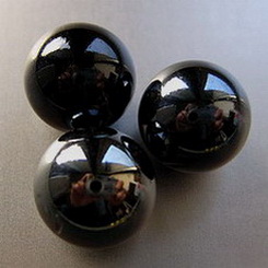 Schwarze Glaskugeln 16 mm